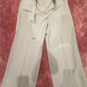 Tommy Hilfiger Women's Soft Gray Wide Leg Trousers